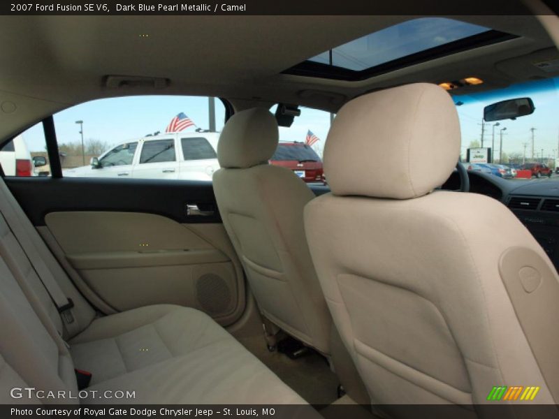 Dark Blue Pearl Metallic / Camel 2007 Ford Fusion SE V6