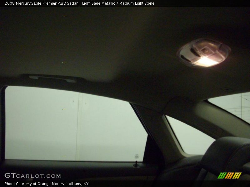 Light Sage Metallic / Medium Light Stone 2008 Mercury Sable Premier AWD Sedan
