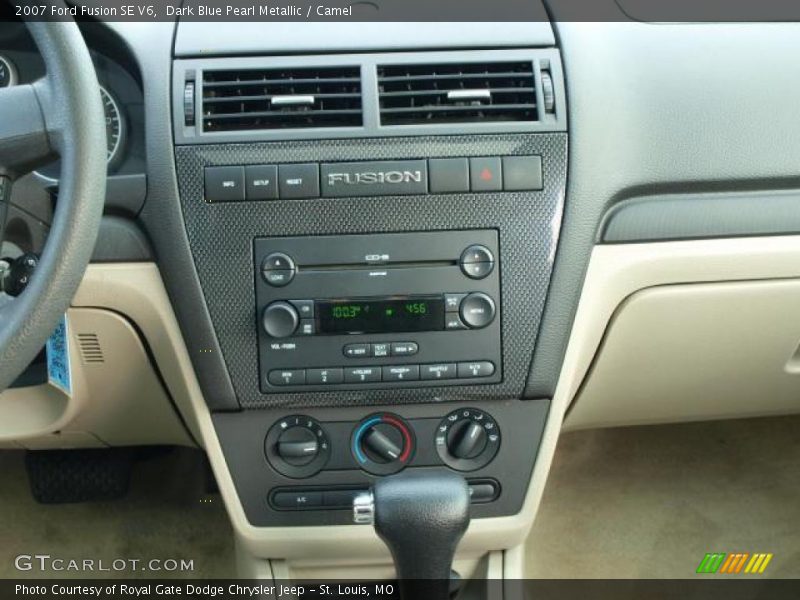 Dark Blue Pearl Metallic / Camel 2007 Ford Fusion SE V6