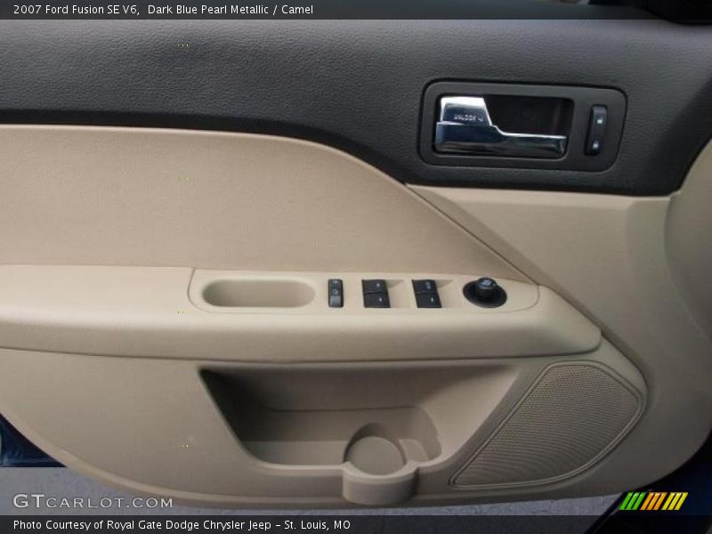 Dark Blue Pearl Metallic / Camel 2007 Ford Fusion SE V6