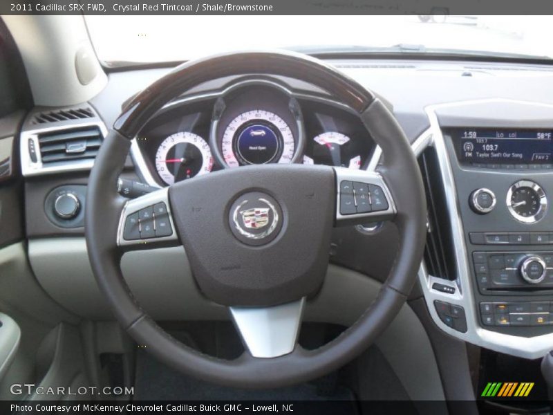 Crystal Red Tintcoat / Shale/Brownstone 2011 Cadillac SRX FWD