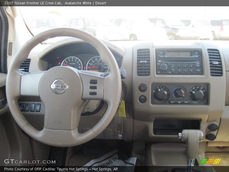 Avalanche White / Desert 2007 Nissan Frontier LE Crew Cab