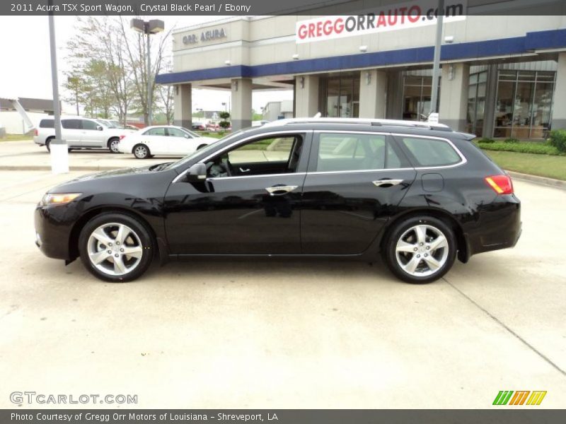 Crystal Black Pearl / Ebony 2011 Acura TSX Sport Wagon
