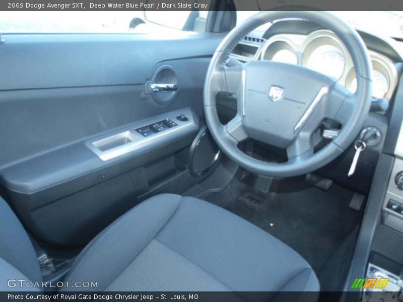 Deep Water Blue Pearl / Dark Slate Gray 2009 Dodge Avenger SXT
