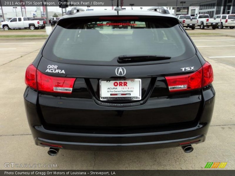Crystal Black Pearl / Ebony 2011 Acura TSX Sport Wagon