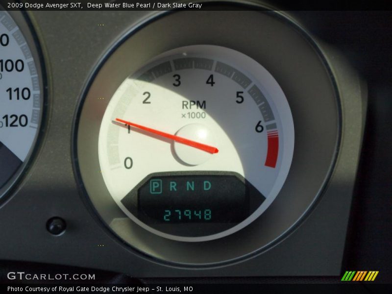 Deep Water Blue Pearl / Dark Slate Gray 2009 Dodge Avenger SXT