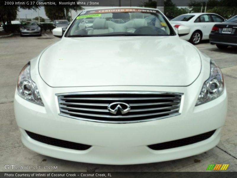 Moonlight White / Stone 2009 Infiniti G 37 Convertible