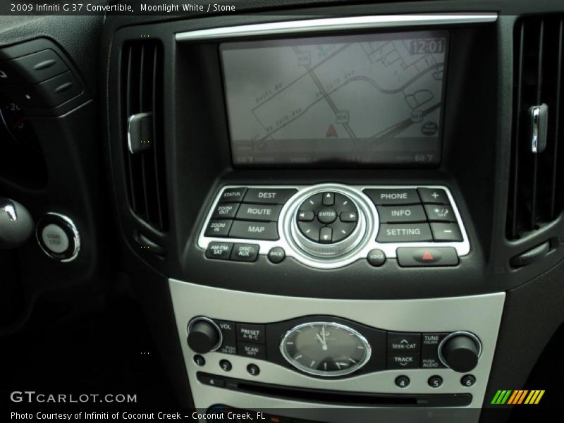 Navigation of 2009 G 37 Convertible