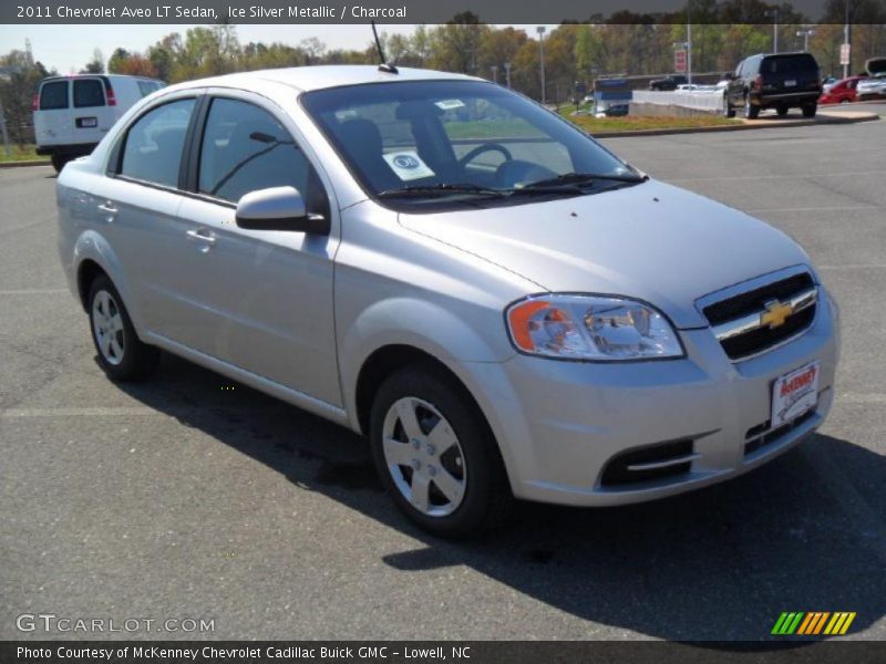 Ice Silver Metallic / Charcoal 2011 Chevrolet Aveo LT Sedan