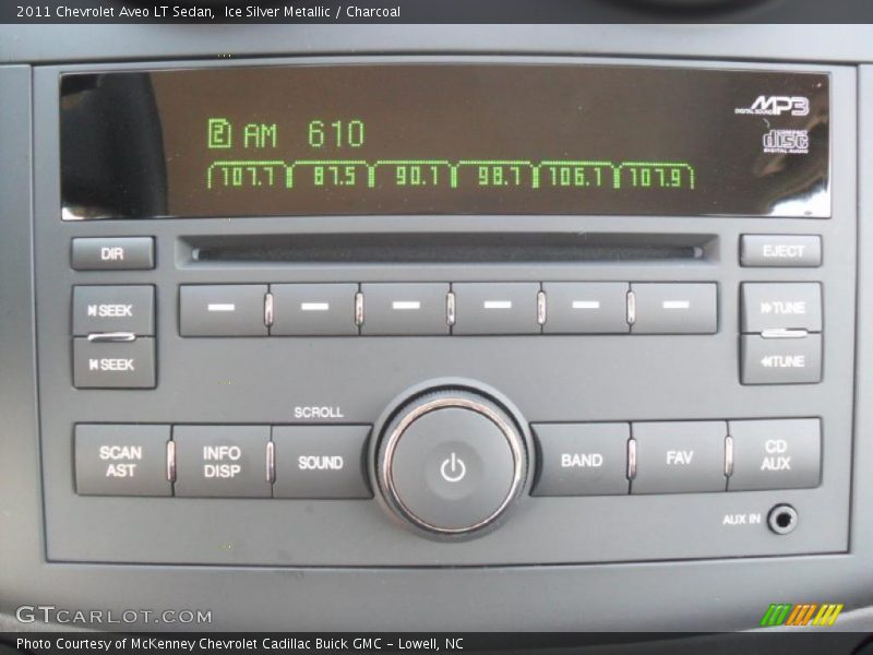 Ice Silver Metallic / Charcoal 2011 Chevrolet Aveo LT Sedan