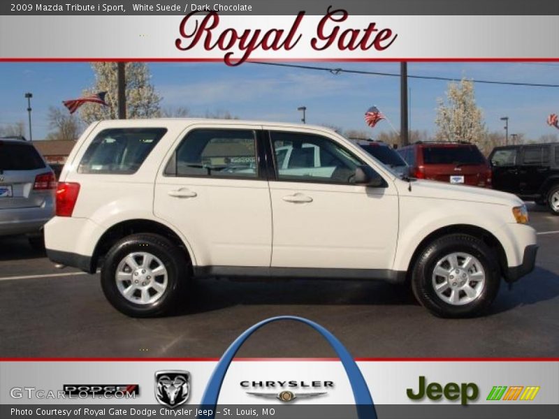 White Suede / Dark Chocolate 2009 Mazda Tribute i Sport