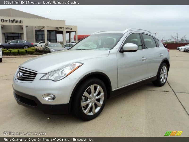 Liquid Platinum / Graphite 2011 Infiniti EX 35 Journey