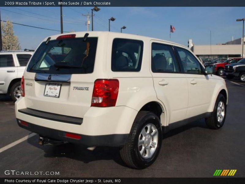 White Suede / Dark Chocolate 2009 Mazda Tribute i Sport