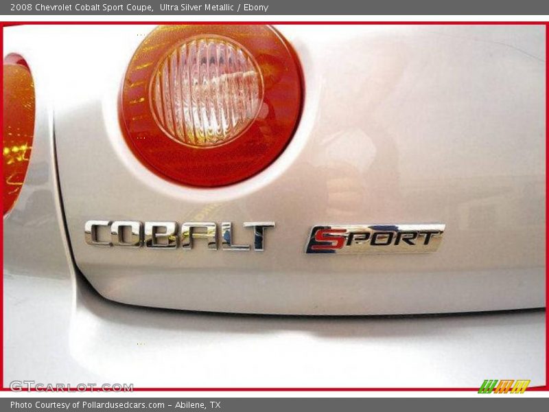 Ultra Silver Metallic / Ebony 2008 Chevrolet Cobalt Sport Coupe