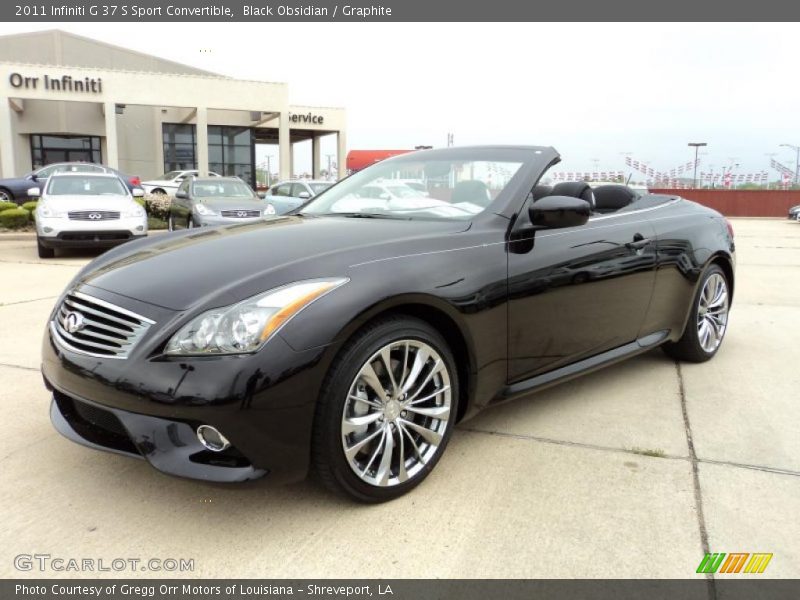 Black Obsidian / Graphite 2011 Infiniti G 37 S Sport Convertible