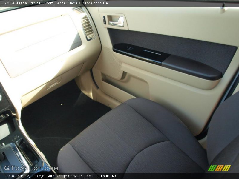 White Suede / Dark Chocolate 2009 Mazda Tribute i Sport