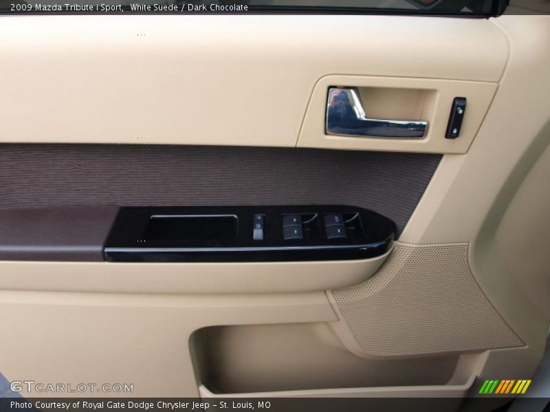 White Suede / Dark Chocolate 2009 Mazda Tribute i Sport