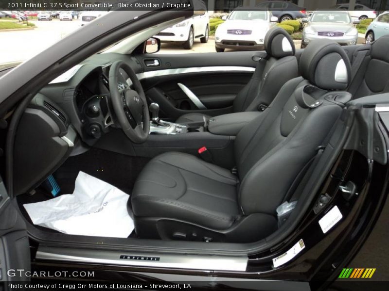  2011 G 37 S Sport Convertible Graphite Interior