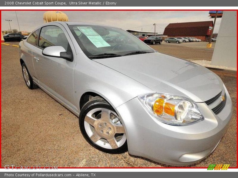 Ultra Silver Metallic / Ebony 2008 Chevrolet Cobalt Sport Coupe