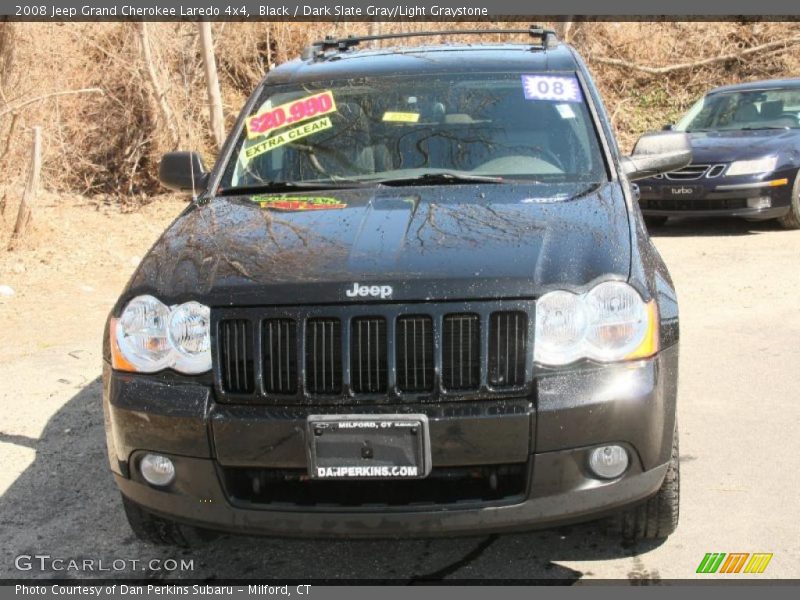 Black / Dark Slate Gray/Light Graystone 2008 Jeep Grand Cherokee Laredo 4x4