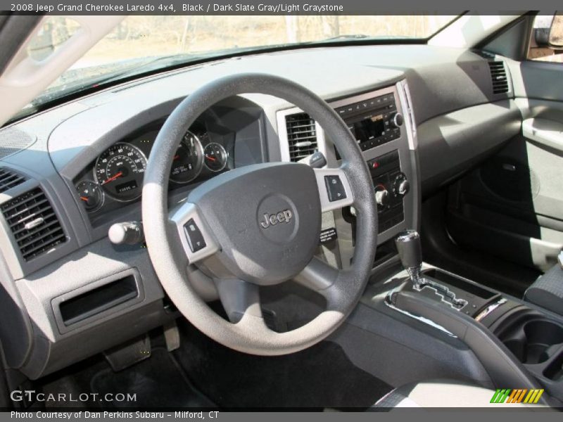 Black / Dark Slate Gray/Light Graystone 2008 Jeep Grand Cherokee Laredo 4x4