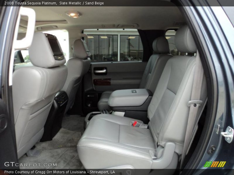 Slate Metallic / Sand Beige 2008 Toyota Sequoia Platinum