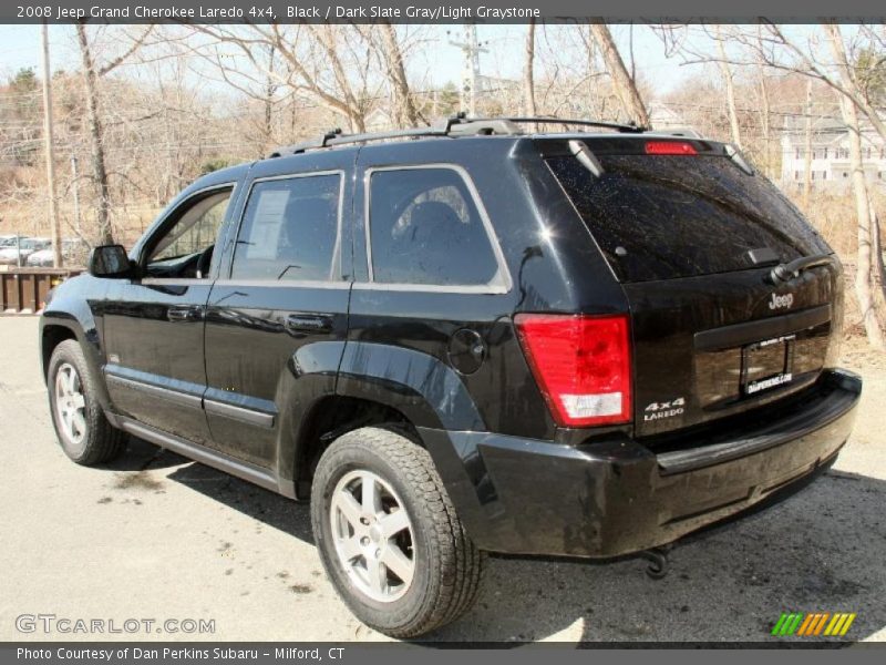 Black / Dark Slate Gray/Light Graystone 2008 Jeep Grand Cherokee Laredo 4x4