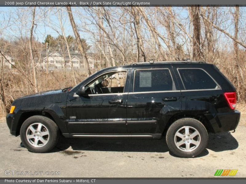 Black / Dark Slate Gray/Light Graystone 2008 Jeep Grand Cherokee Laredo 4x4
