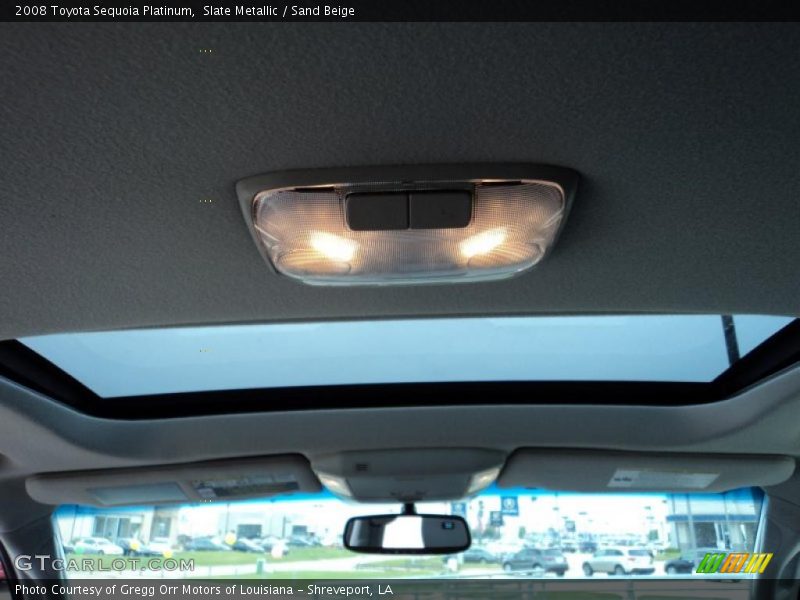 Slate Metallic / Sand Beige 2008 Toyota Sequoia Platinum