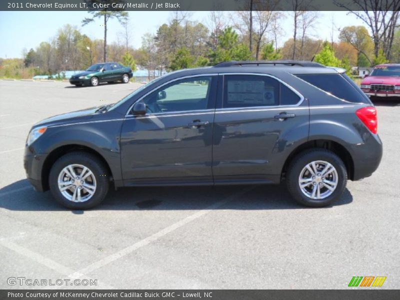 Cyber Gray Metallic / Jet Black 2011 Chevrolet Equinox LT