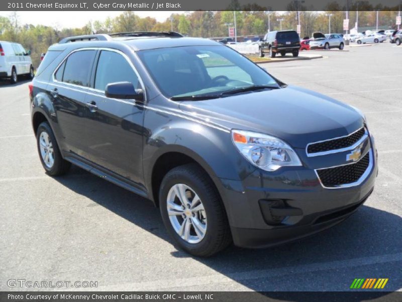 Cyber Gray Metallic / Jet Black 2011 Chevrolet Equinox LT
