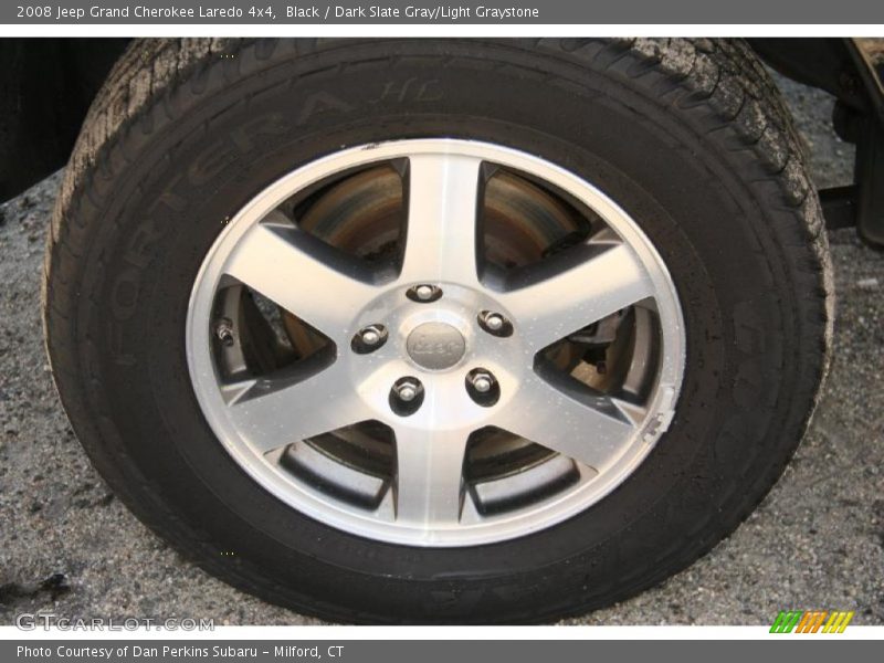 Black / Dark Slate Gray/Light Graystone 2008 Jeep Grand Cherokee Laredo 4x4