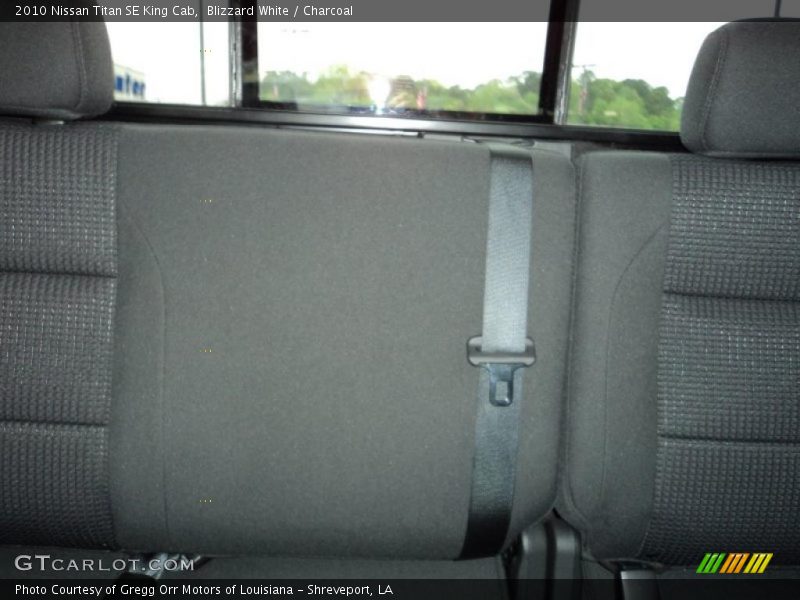 Blizzard White / Charcoal 2010 Nissan Titan SE King Cab