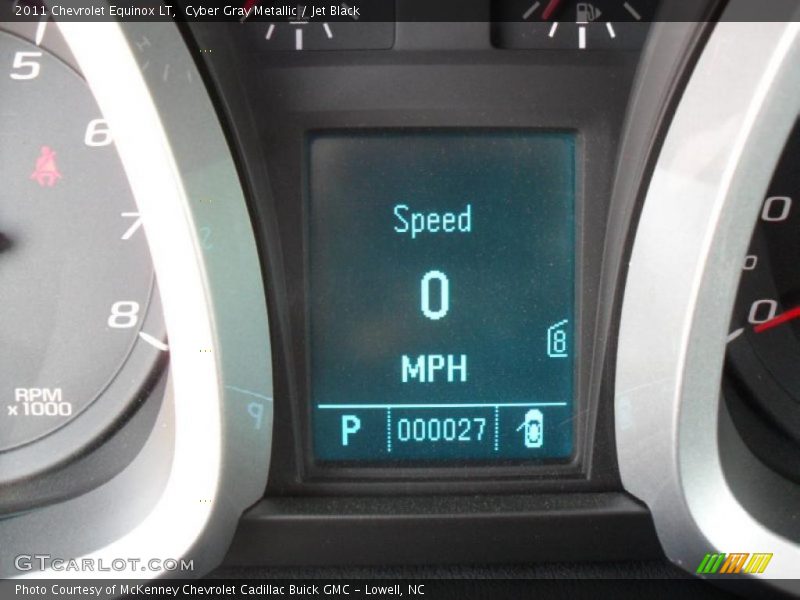 Cyber Gray Metallic / Jet Black 2011 Chevrolet Equinox LT