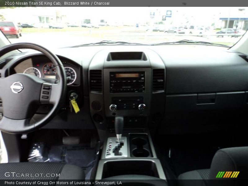 Blizzard White / Charcoal 2010 Nissan Titan SE King Cab