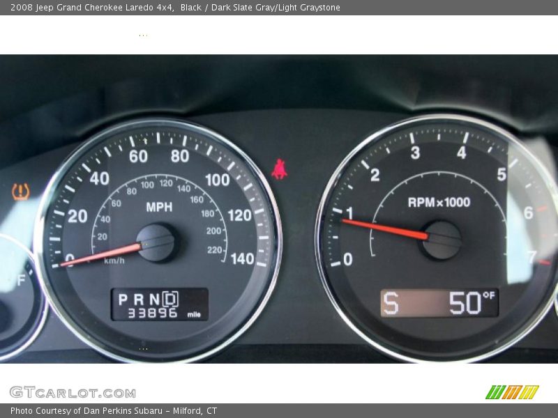 Black / Dark Slate Gray/Light Graystone 2008 Jeep Grand Cherokee Laredo 4x4