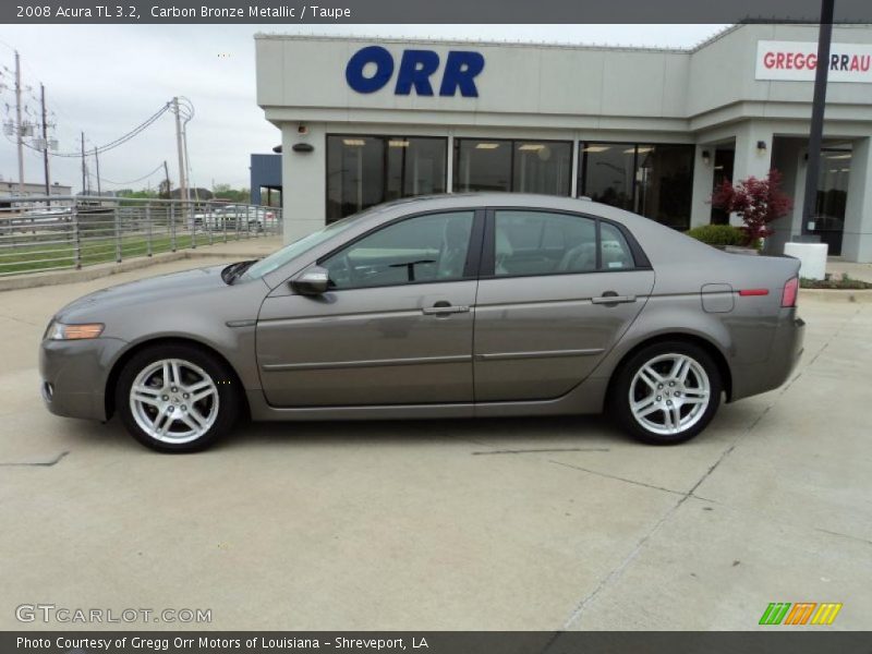 Carbon Bronze Metallic / Taupe 2008 Acura TL 3.2