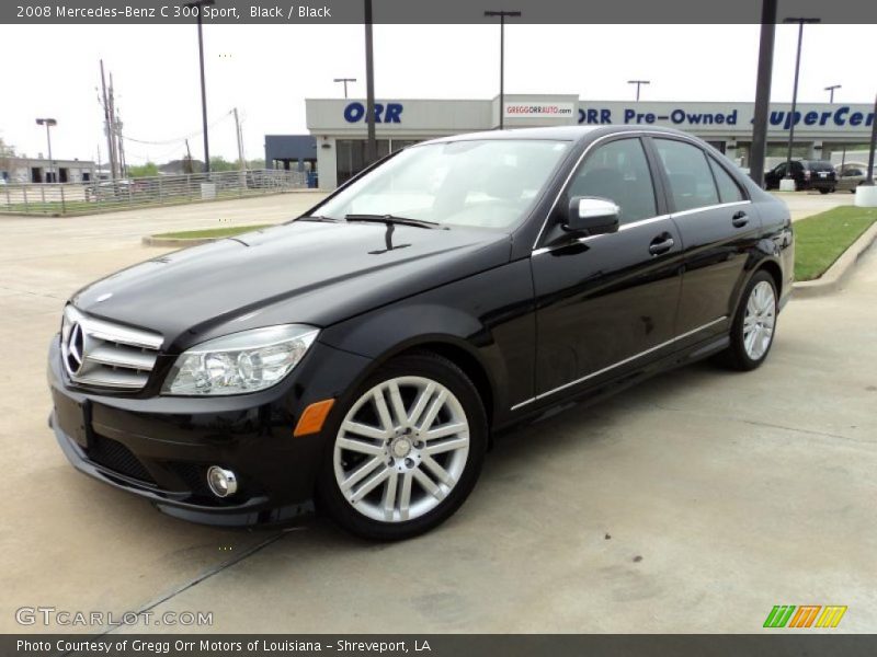 Black / Black 2008 Mercedes-Benz C 300 Sport