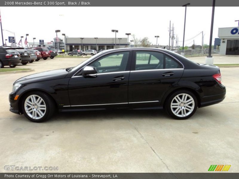 Black / Black 2008 Mercedes-Benz C 300 Sport
