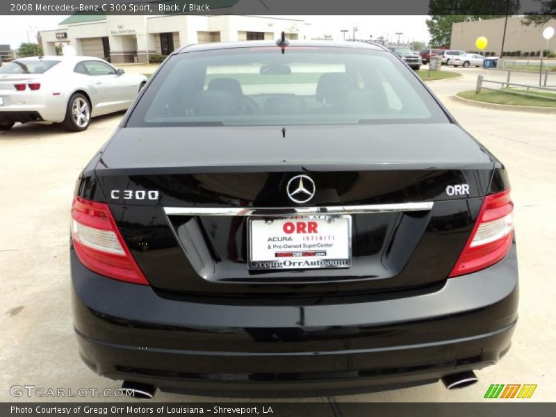 Black / Black 2008 Mercedes-Benz C 300 Sport