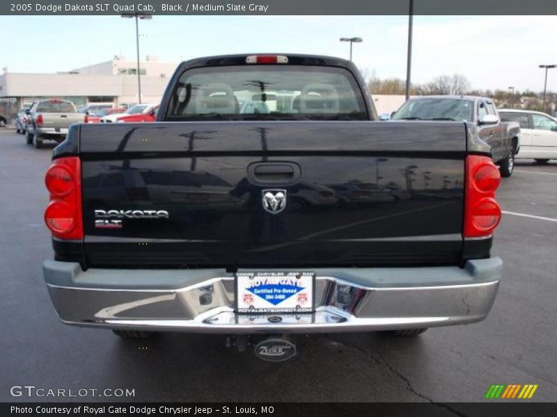Black / Medium Slate Gray 2005 Dodge Dakota SLT Quad Cab