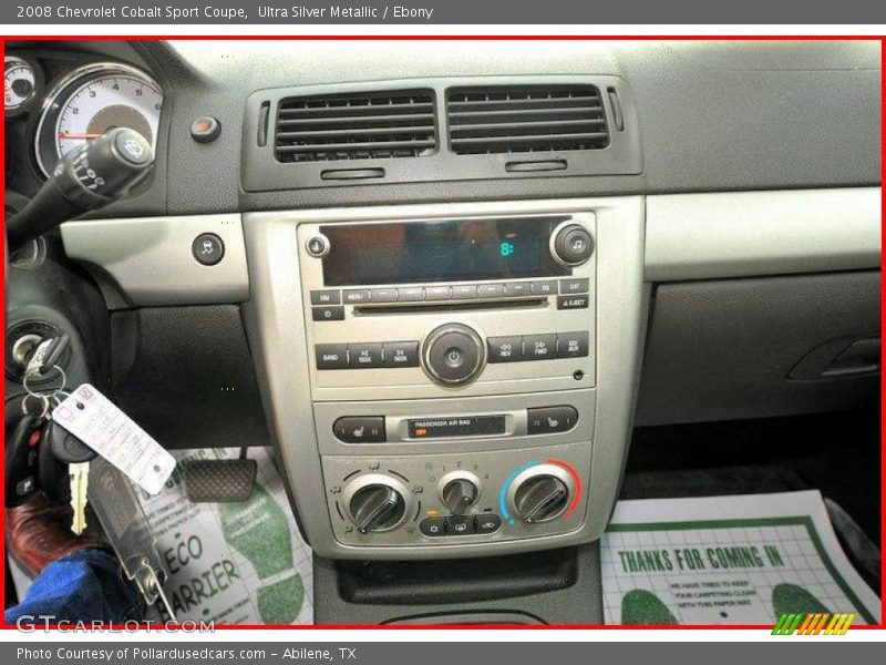 Ultra Silver Metallic / Ebony 2008 Chevrolet Cobalt Sport Coupe