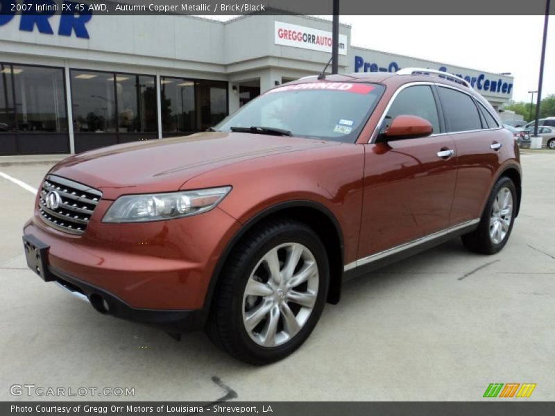 Autumn Copper Metallic / Brick/Black 2007 Infiniti FX 45 AWD