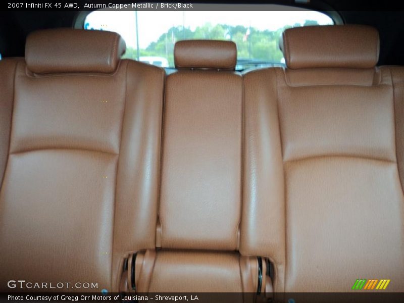 Autumn Copper Metallic / Brick/Black 2007 Infiniti FX 45 AWD