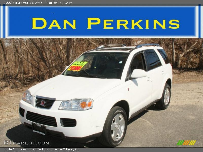 Polar White / Gray 2007 Saturn VUE V6 AWD