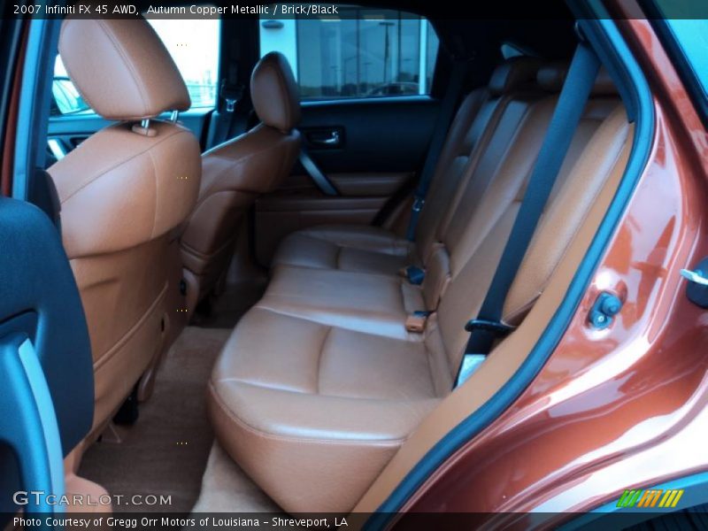 Autumn Copper Metallic / Brick/Black 2007 Infiniti FX 45 AWD