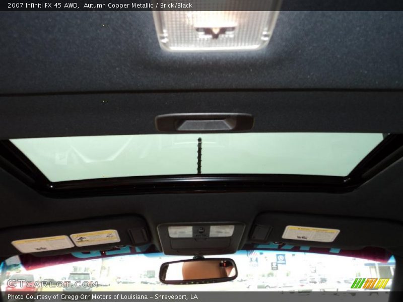 Autumn Copper Metallic / Brick/Black 2007 Infiniti FX 45 AWD