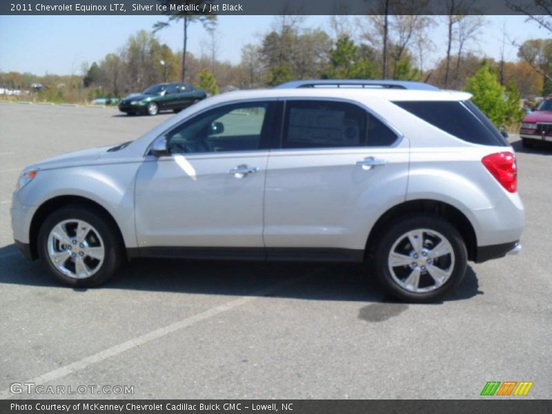 Silver Ice Metallic / Jet Black 2011 Chevrolet Equinox LTZ