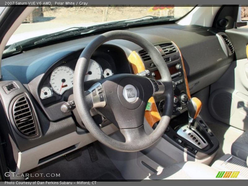 Polar White / Gray 2007 Saturn VUE V6 AWD