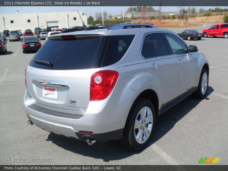Silver Ice Metallic / Jet Black 2011 Chevrolet Equinox LTZ